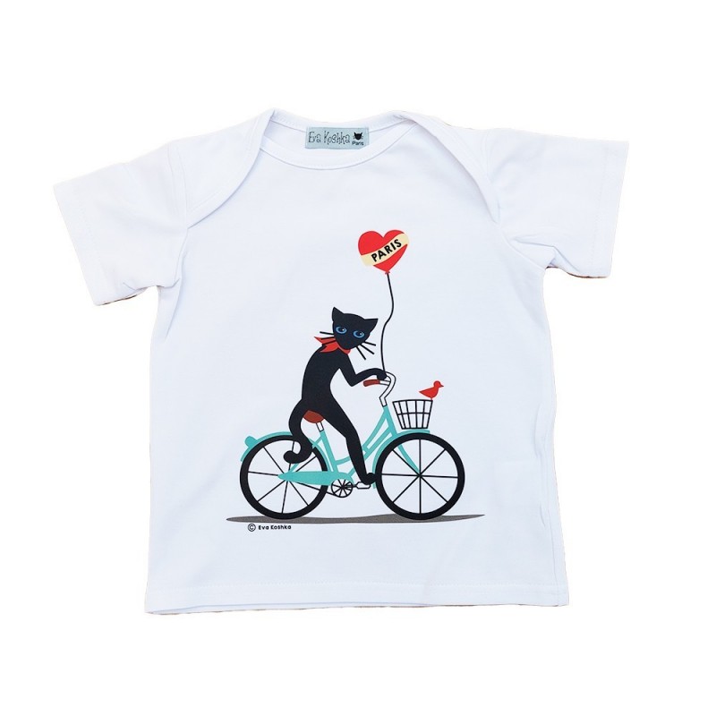 T-Shirt Chat cycliste