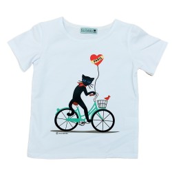 T-Shirt Chat cycliste