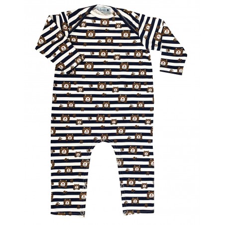 Pyjama Gaspard motif ours marin
