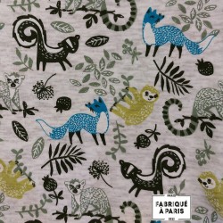 Sweat-shirt motif Lemurien