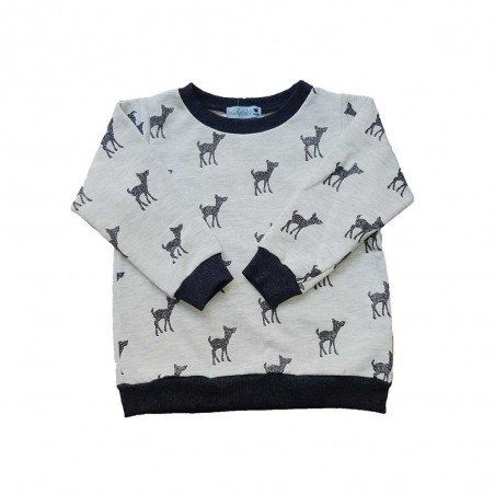 Sweat-shirt enfant motif Faon