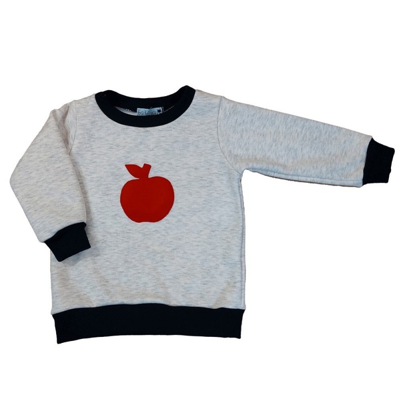 Sweat-shirt motif Pomme