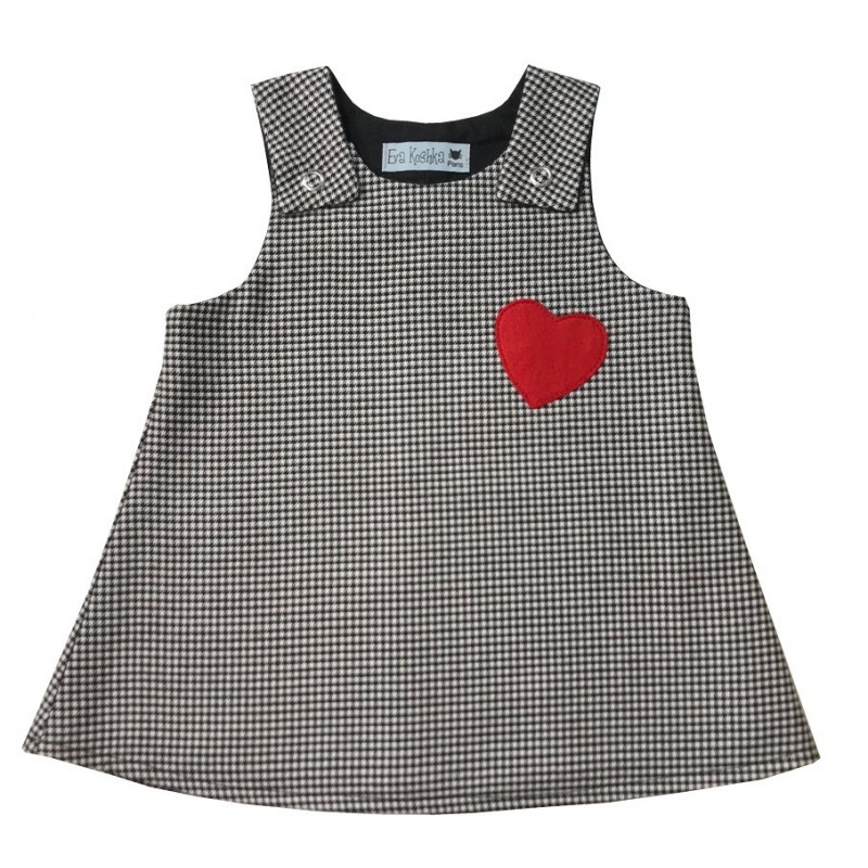 Houndstooth pattern dress