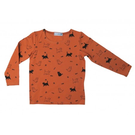 Cat Pattern Kid T-shirt