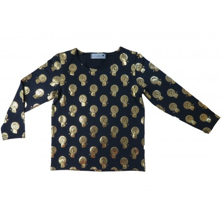 Gold lion Pattern Kid T-shirt