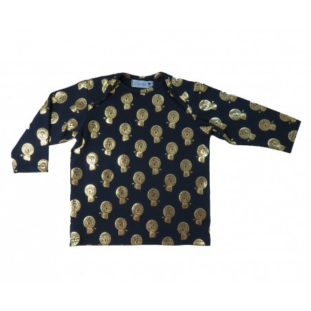 T-shirt Baby motif lion doré