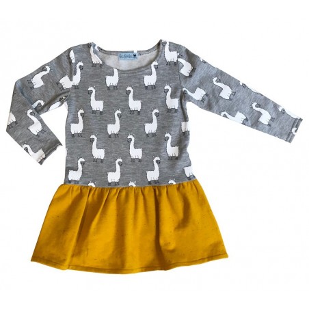 Lama Pattern Alice Sweat-shirt Dress