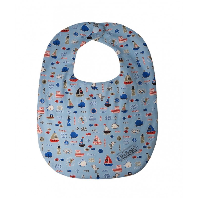 Bavoir motif  Petits bateaux