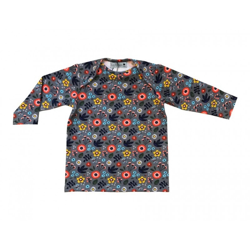 T-shirt Baby motif fleurs