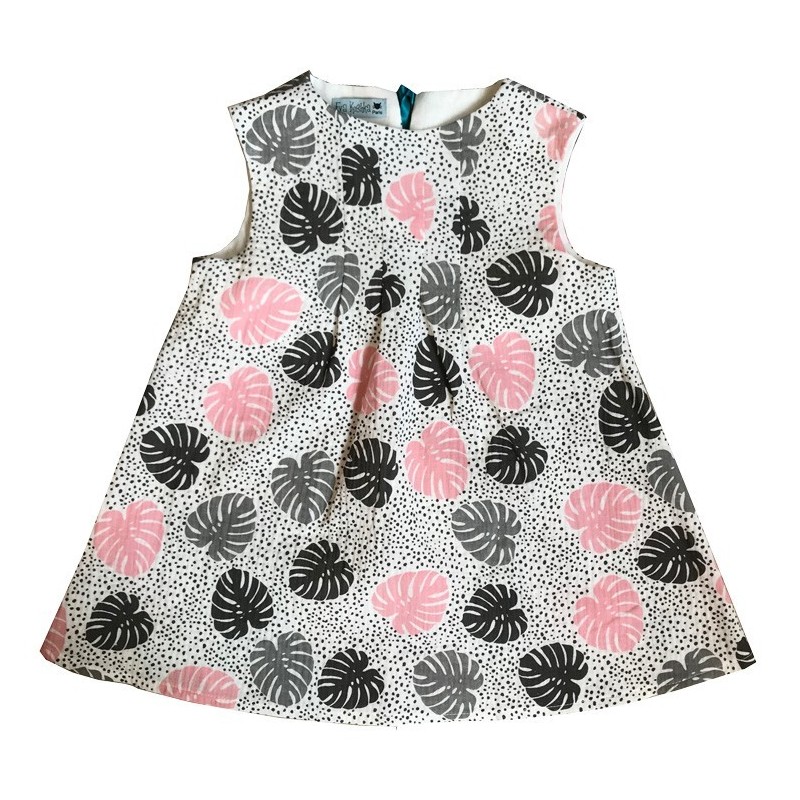 Palm leaf Pattern Queenie Kid Dress