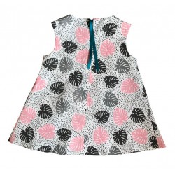 Palm leaf Pattern Queenie Kid Dress