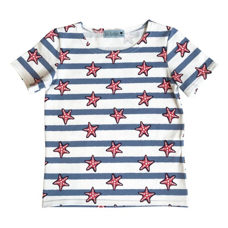 Starfish pattern T-shirt