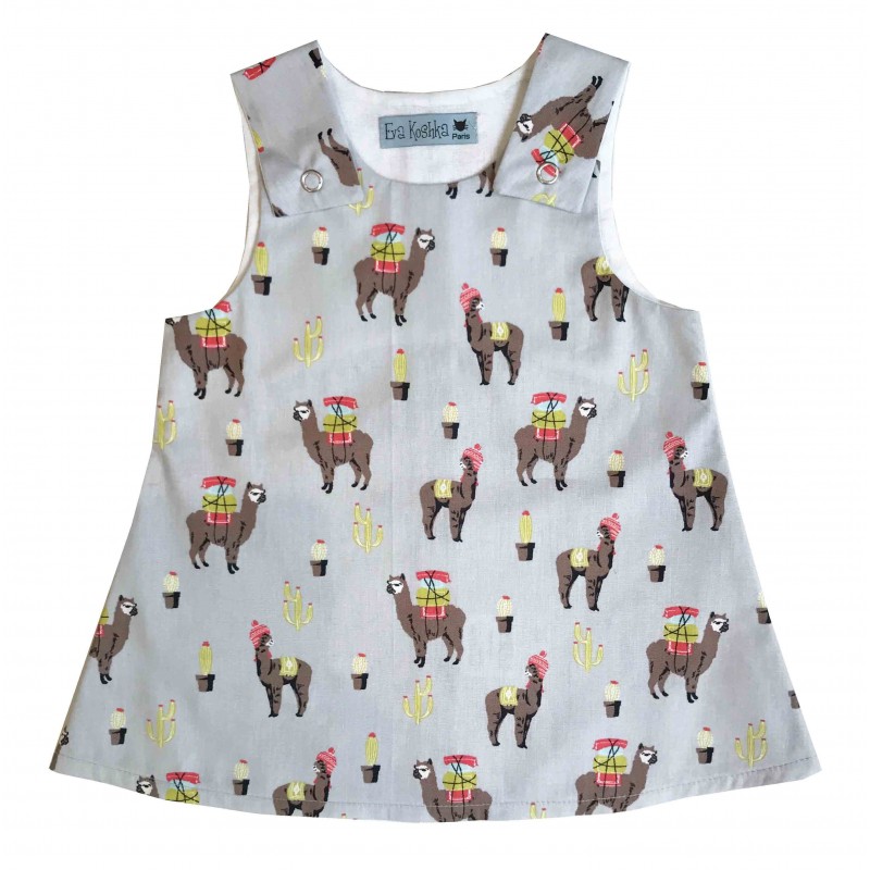 Robe bébé motif lama