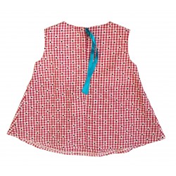 Robe enfant motif vichy rouge