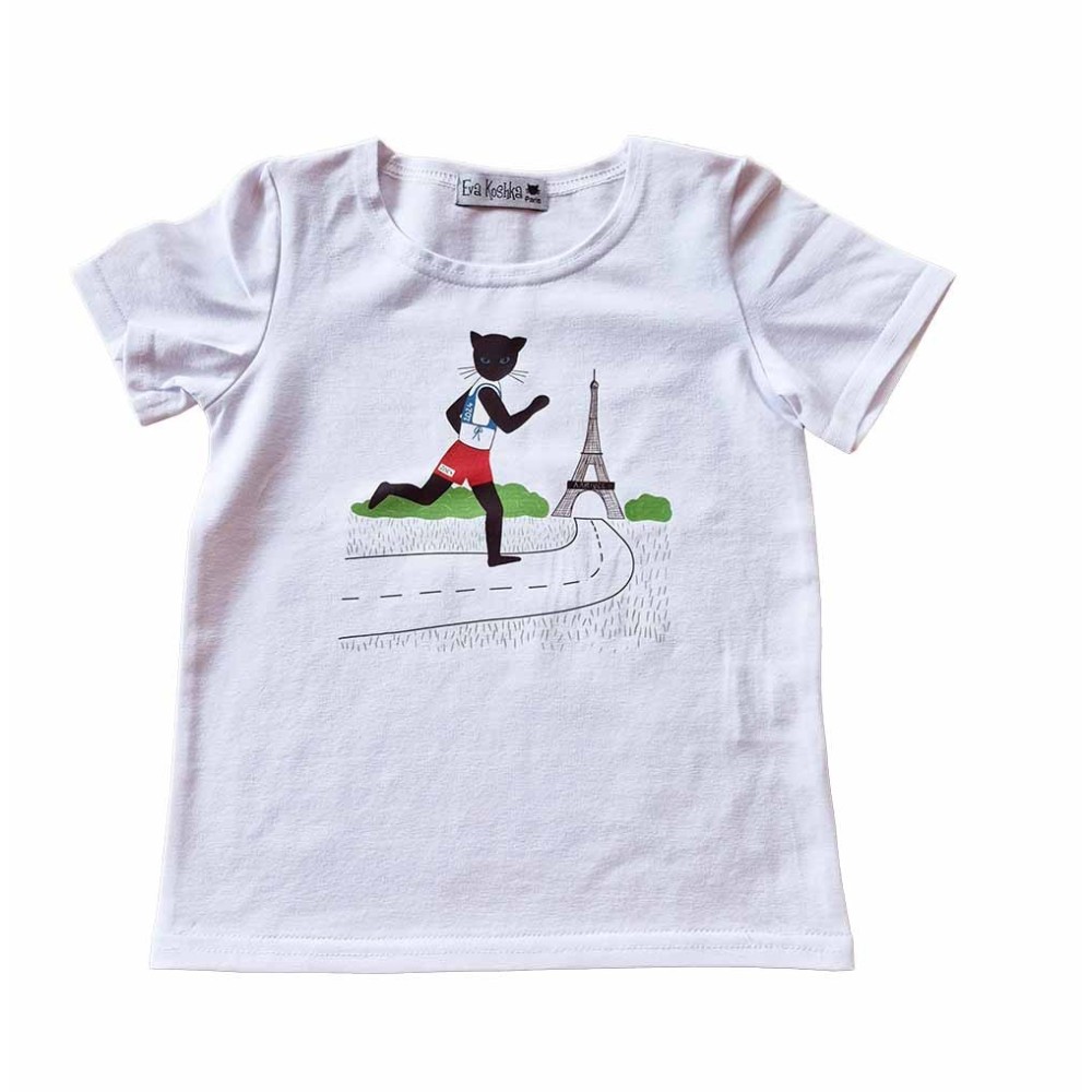T-shirt Chat Olympique